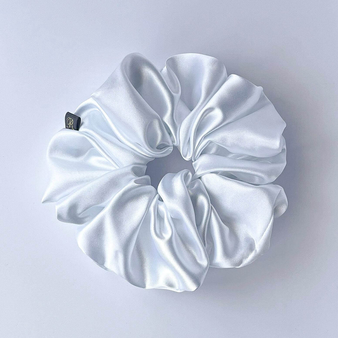 Satin Scrunchie in Angel