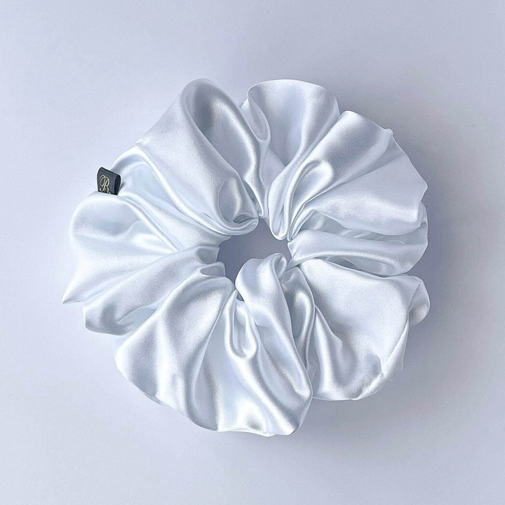 Satin Scrunchie in Angel