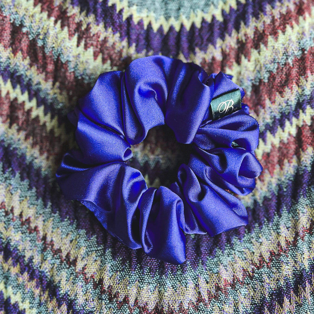 Satin Scrunchie in Violet