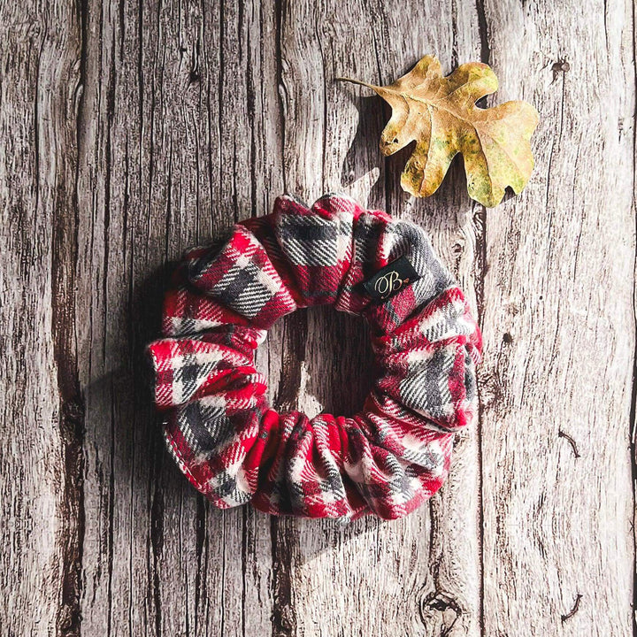 Flannel Scrunchie in Fireside