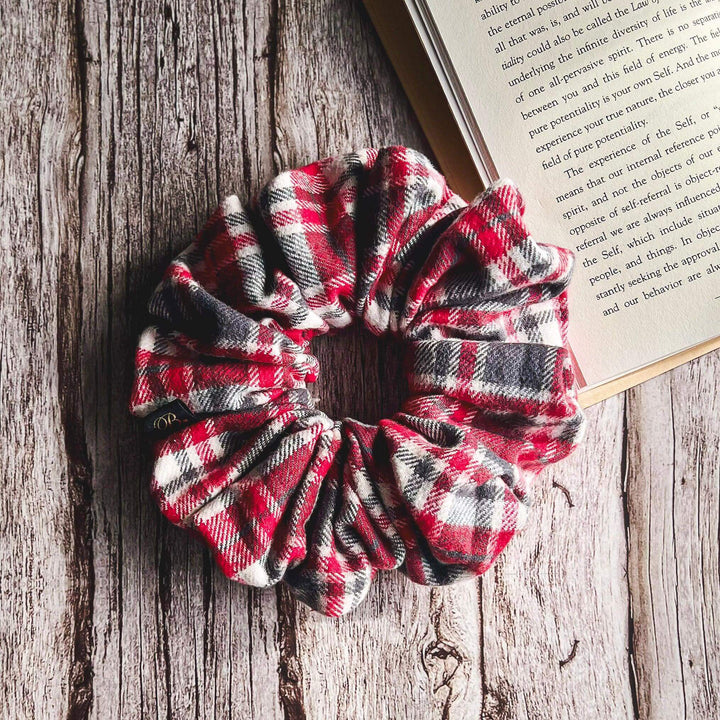 Flannel Scrunchie in Fireside