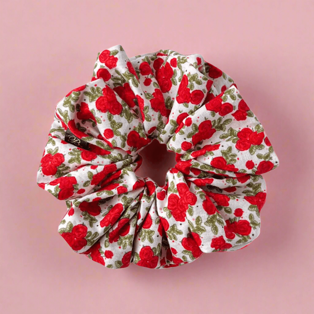 Cotton Scrunchie in Call Me Rose
