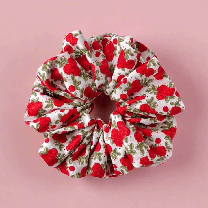 Cotton Scrunchie in Call Me Rose