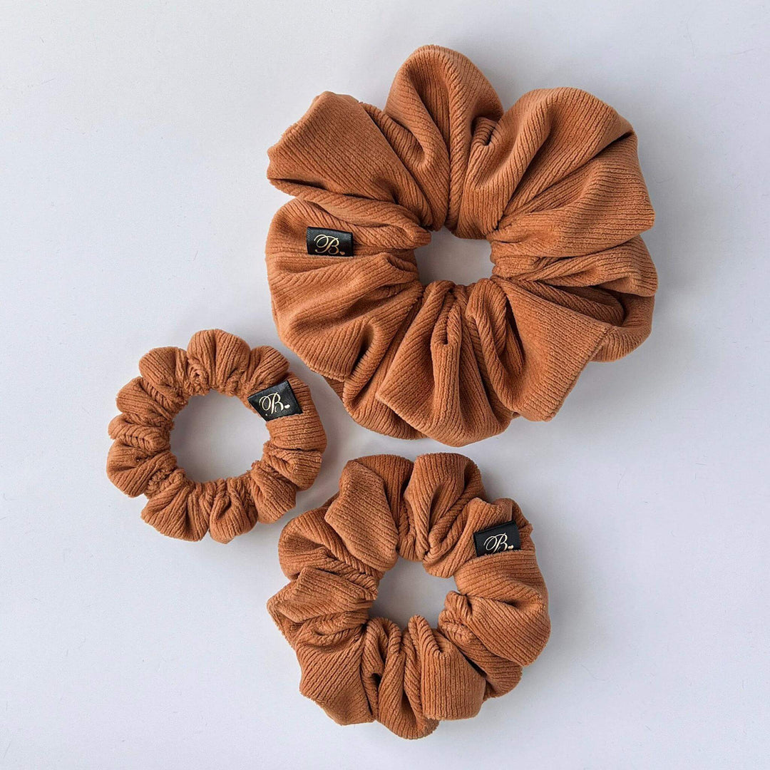 Softest Ribbed Scrunchie in Caramel