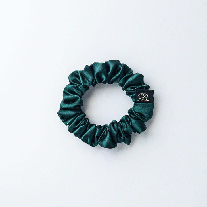 Satin Scrunchie in Hunter