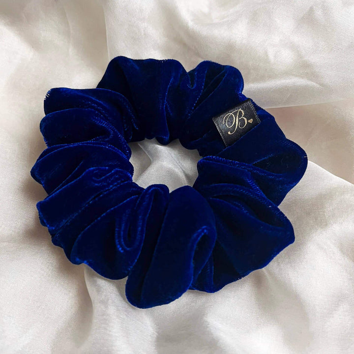 Microvelvet Scrunchie in Blue Velvet