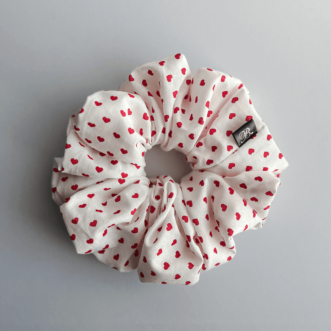 Cotton Scrunchie in Dainty Heart