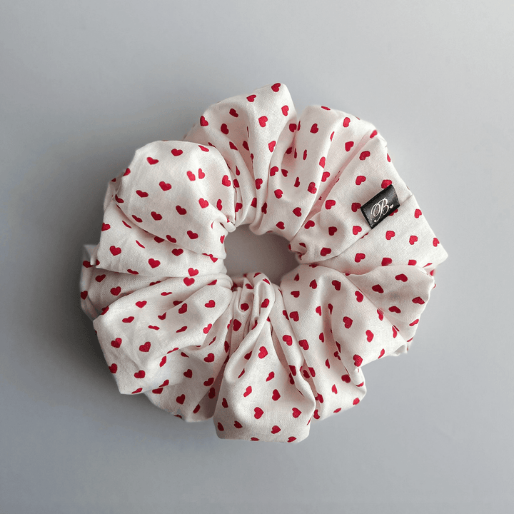 Cotton Scrunchie in Dainty Heart