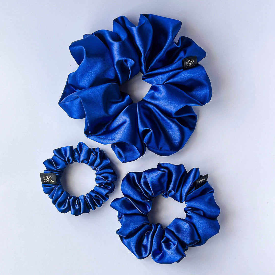 Satin Scrunchie in Sapphire