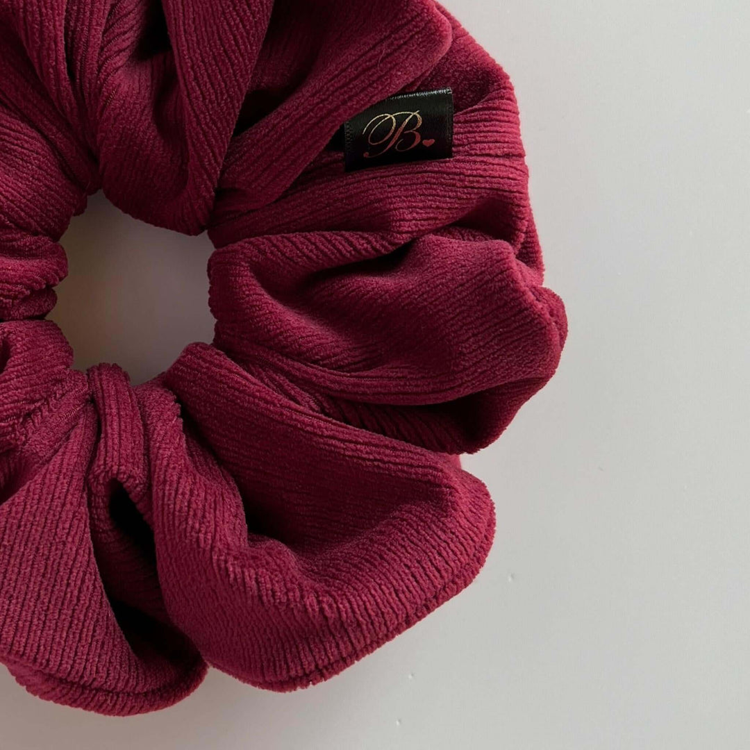 Softest Ribbed Scrunchie in Burgundy