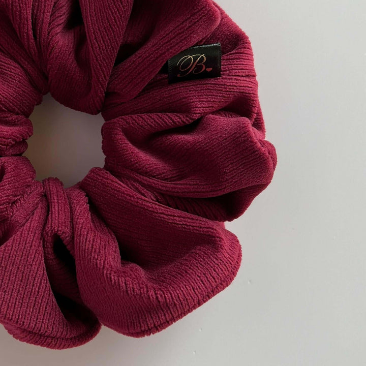 Softest Ribbed Scrunchie in Burgundy