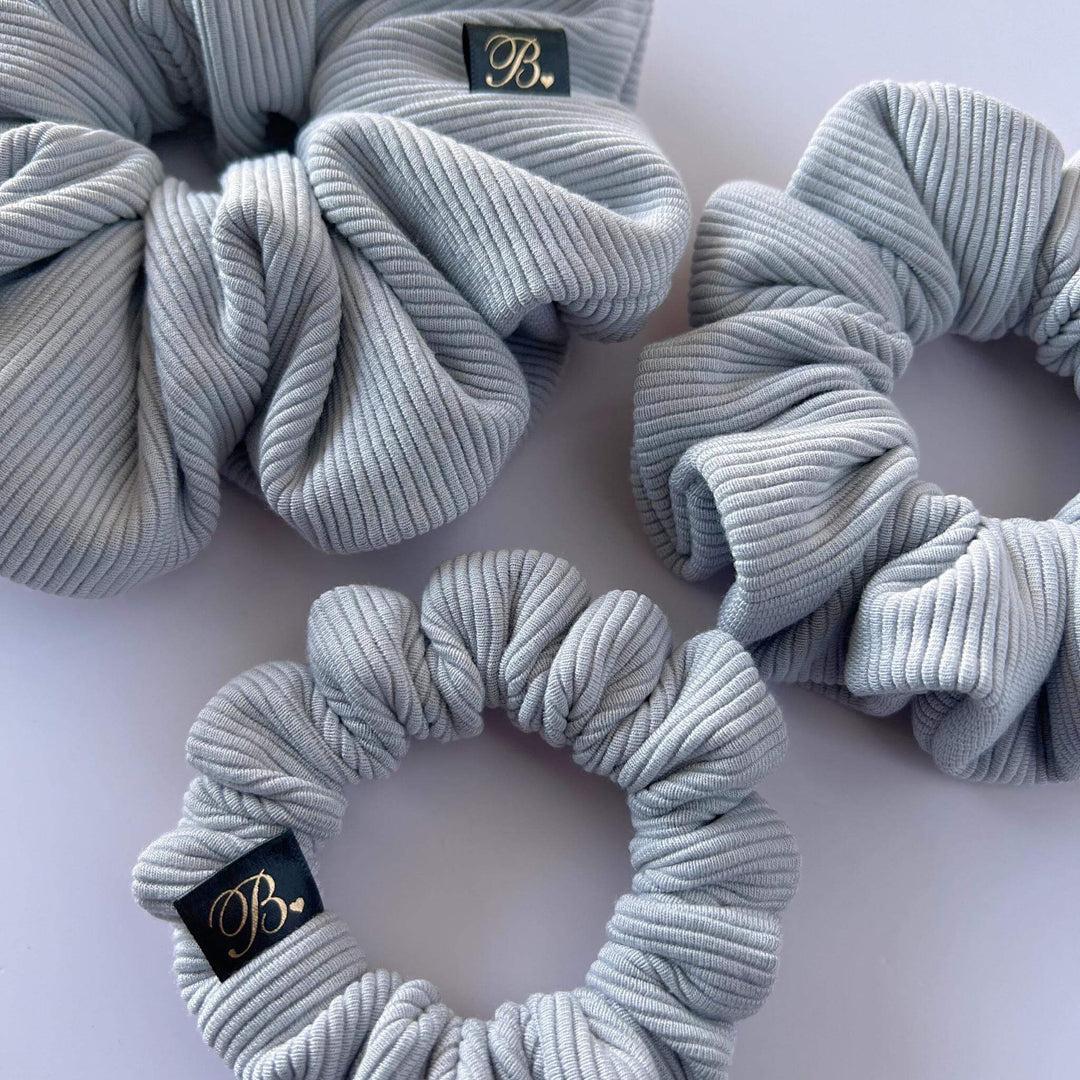 Ribbed Scrunchie in Stormy
