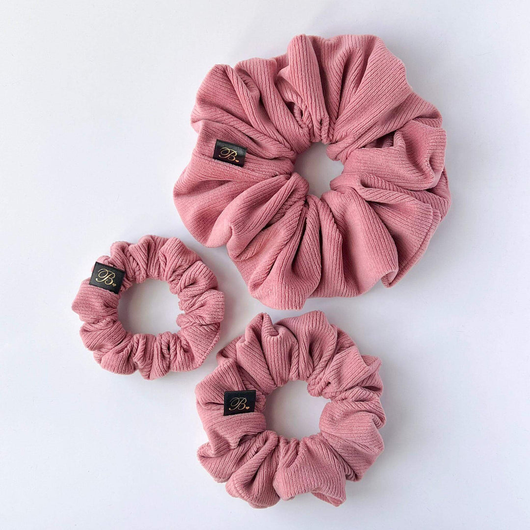 Softest Ribbed Scrunchie in Dusty Rose