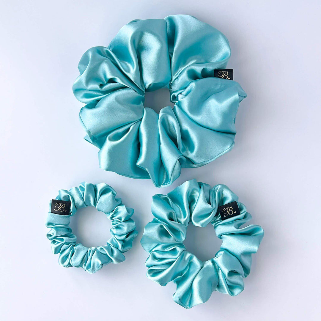Satin Scrunchie in Tiffany