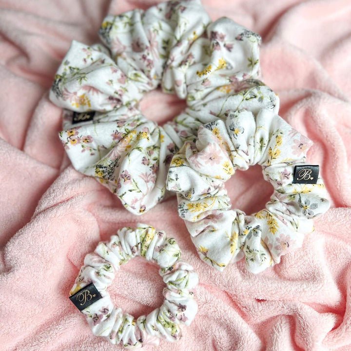 Flannel Scrunchie in Vintage Nightgown