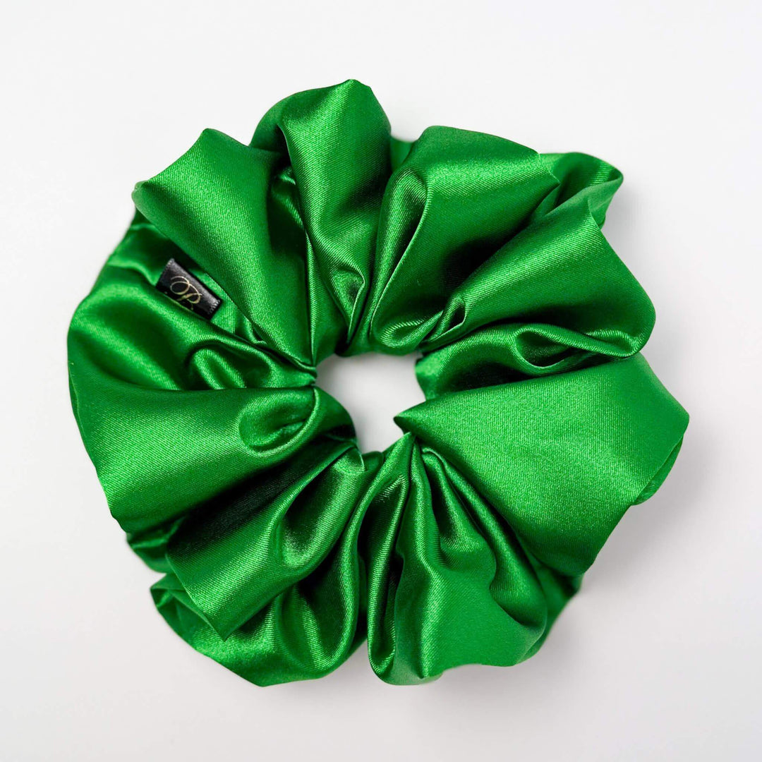 Satin Scrunchie in Emerald