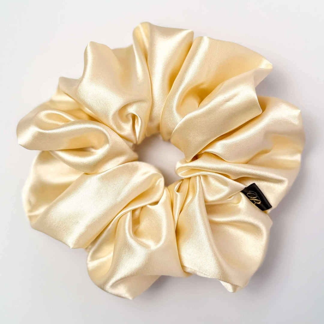 Satin Scrunchie in Ivory