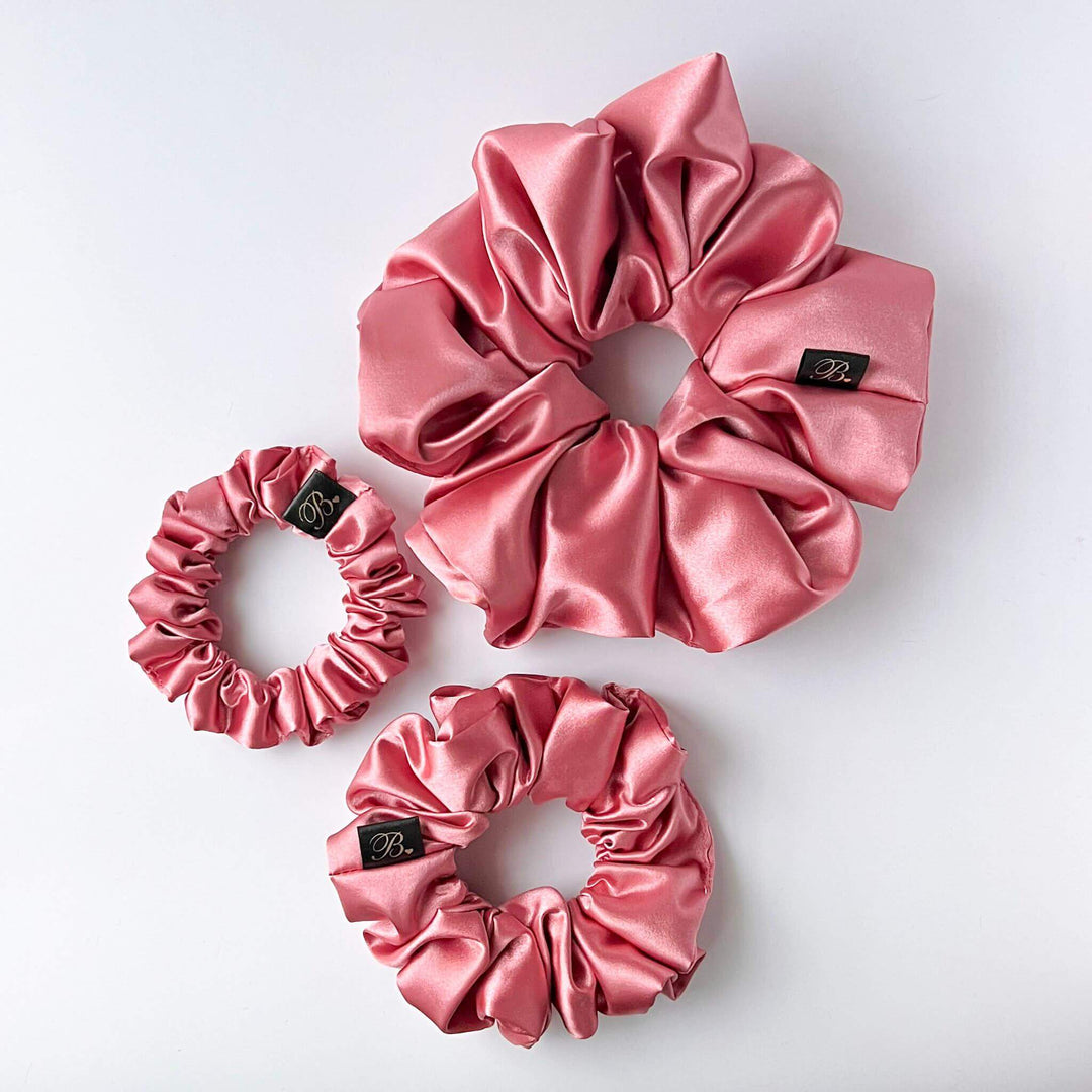 Satin Scrunchie in Rose Gold