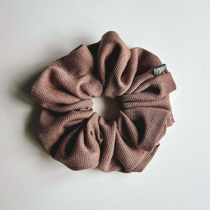 Waffle Scrunchie in Hazelnut