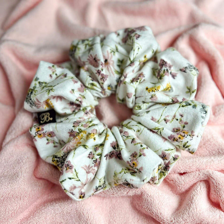 Flannel Scrunchie in Vintage Nightgown