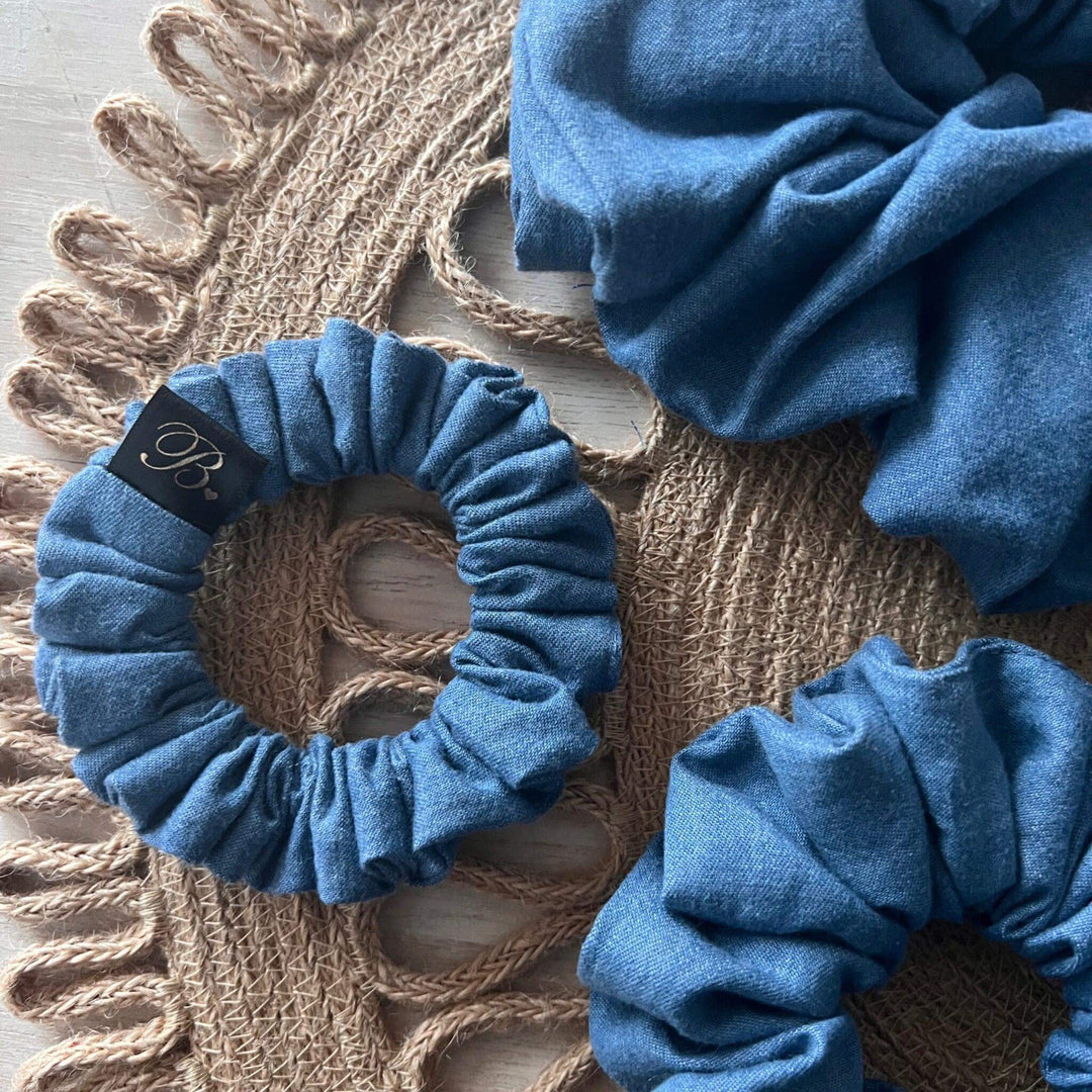 Denim Scrunchie in Favorite Jeans