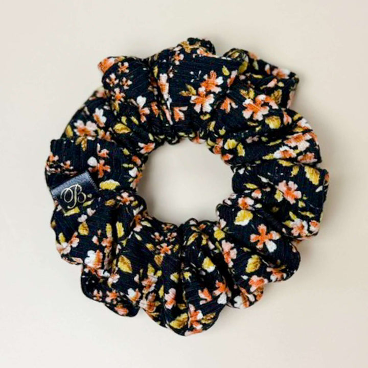 Ribbed Scrunchie in Autumn Bloom