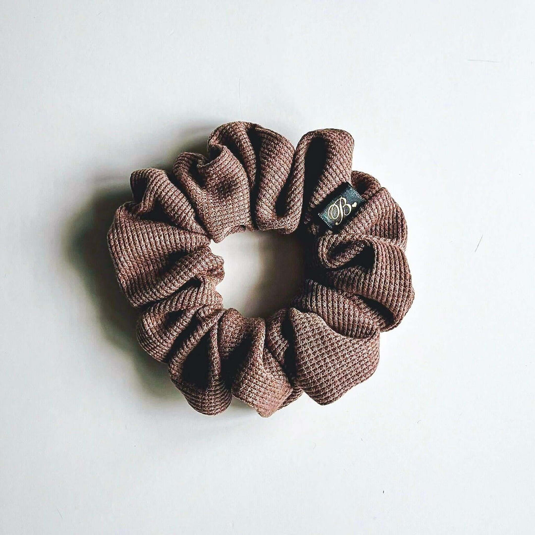 Waffle Scrunchie in Hazelnut