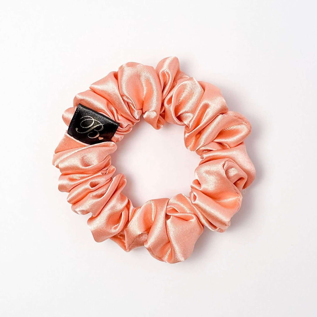 Satin Scrunchie in Peach