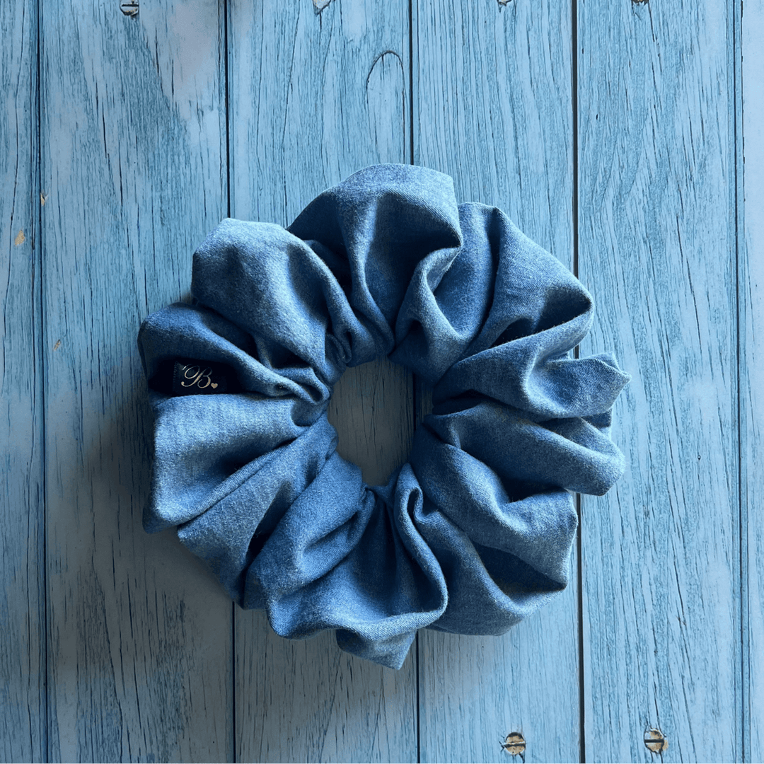 Denim Scrunchie in Favorite Jeans