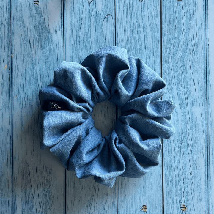 Denim Scrunchie in Favorite Jeans