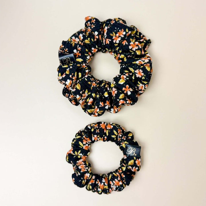 Ribbed Scrunchie in Autumn Bloom