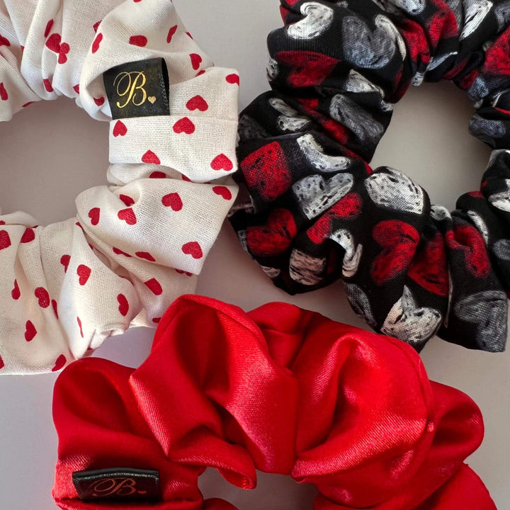 Cotton Scrunchie in Dainty Heart