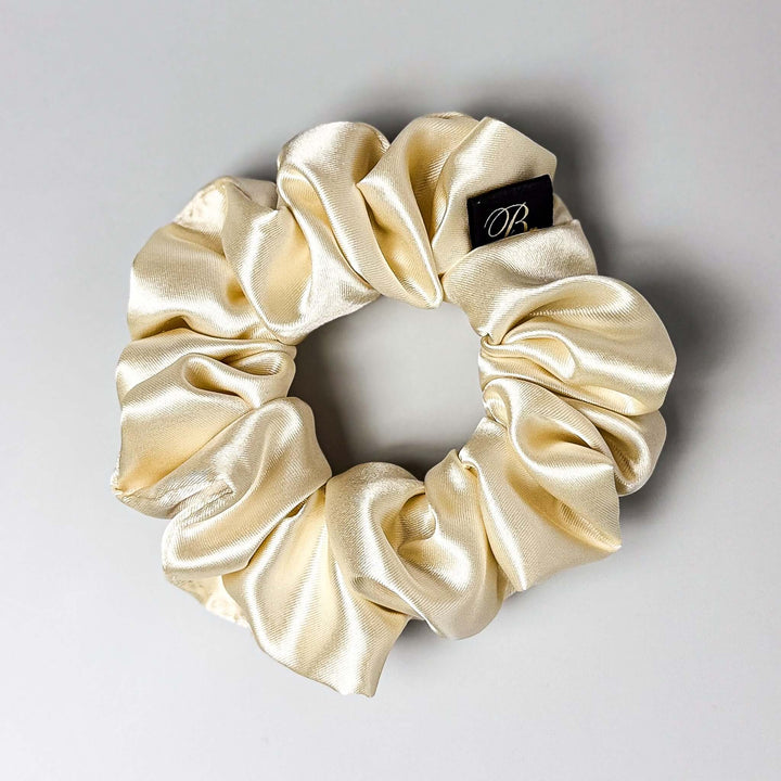Satin Scrunchie in Ivory