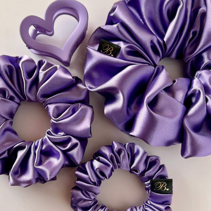 Satin Scrunchie in Amethyst