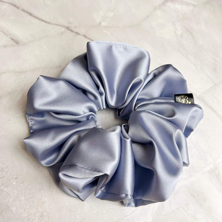 Satin Scrunchie in Celeste