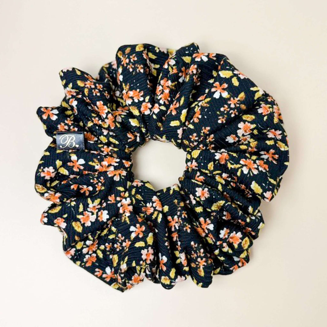 Ribbed Scrunchie in Autumn Bloom
