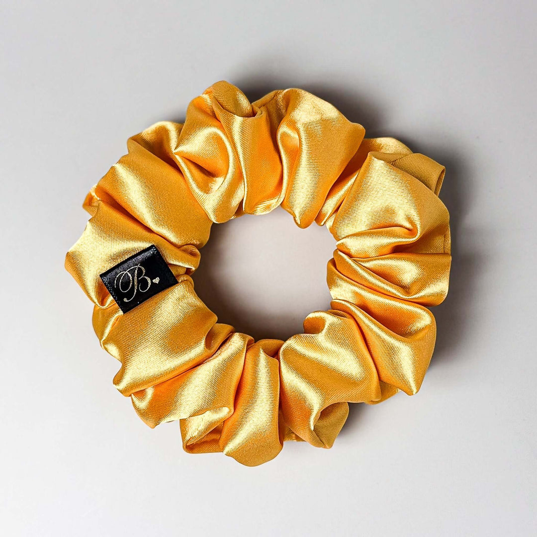 Satin Scrunchie in Sunflower