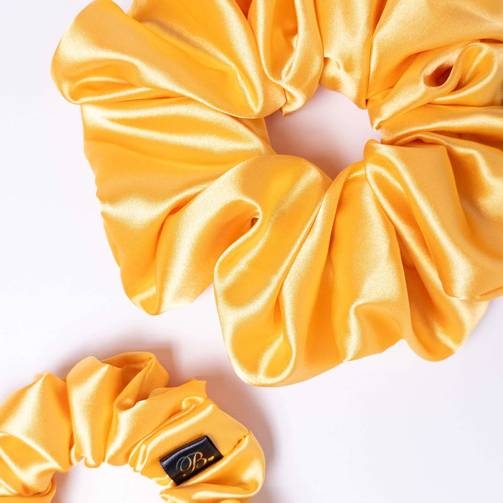Satin Scrunchie in Sunflower