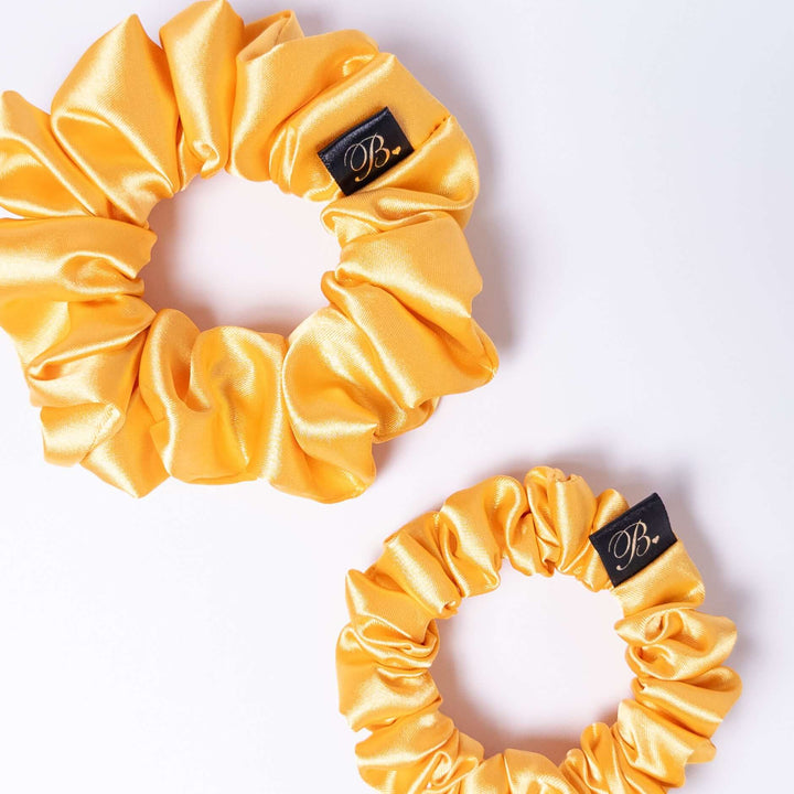 Satin Scrunchie in Sunflower