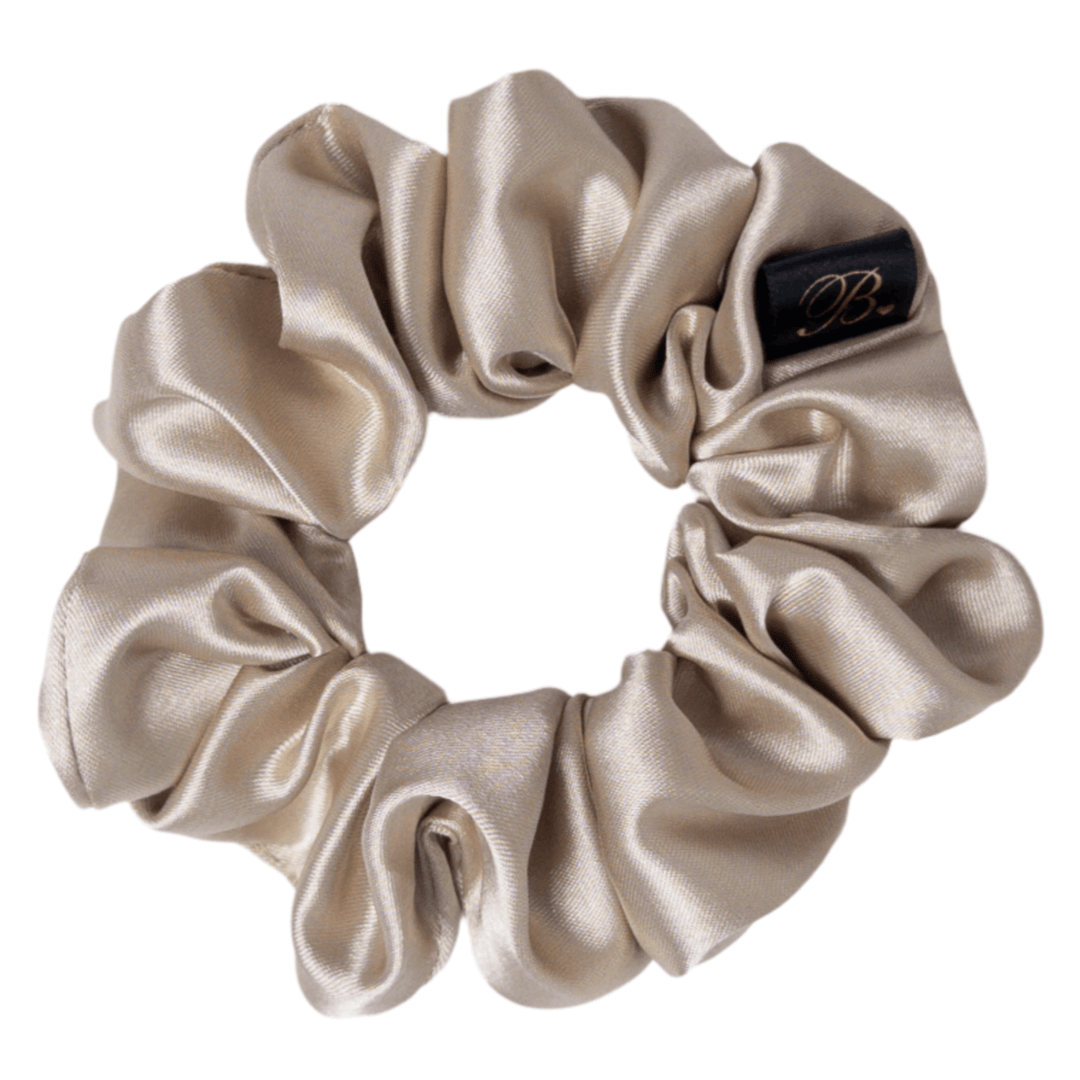 Satin Scrunchie in Champagne