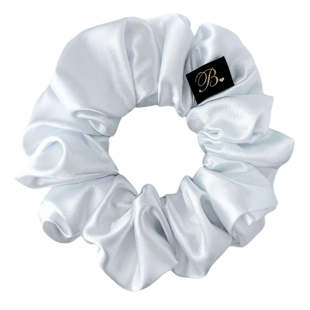 Satin Scrunchie in Angel