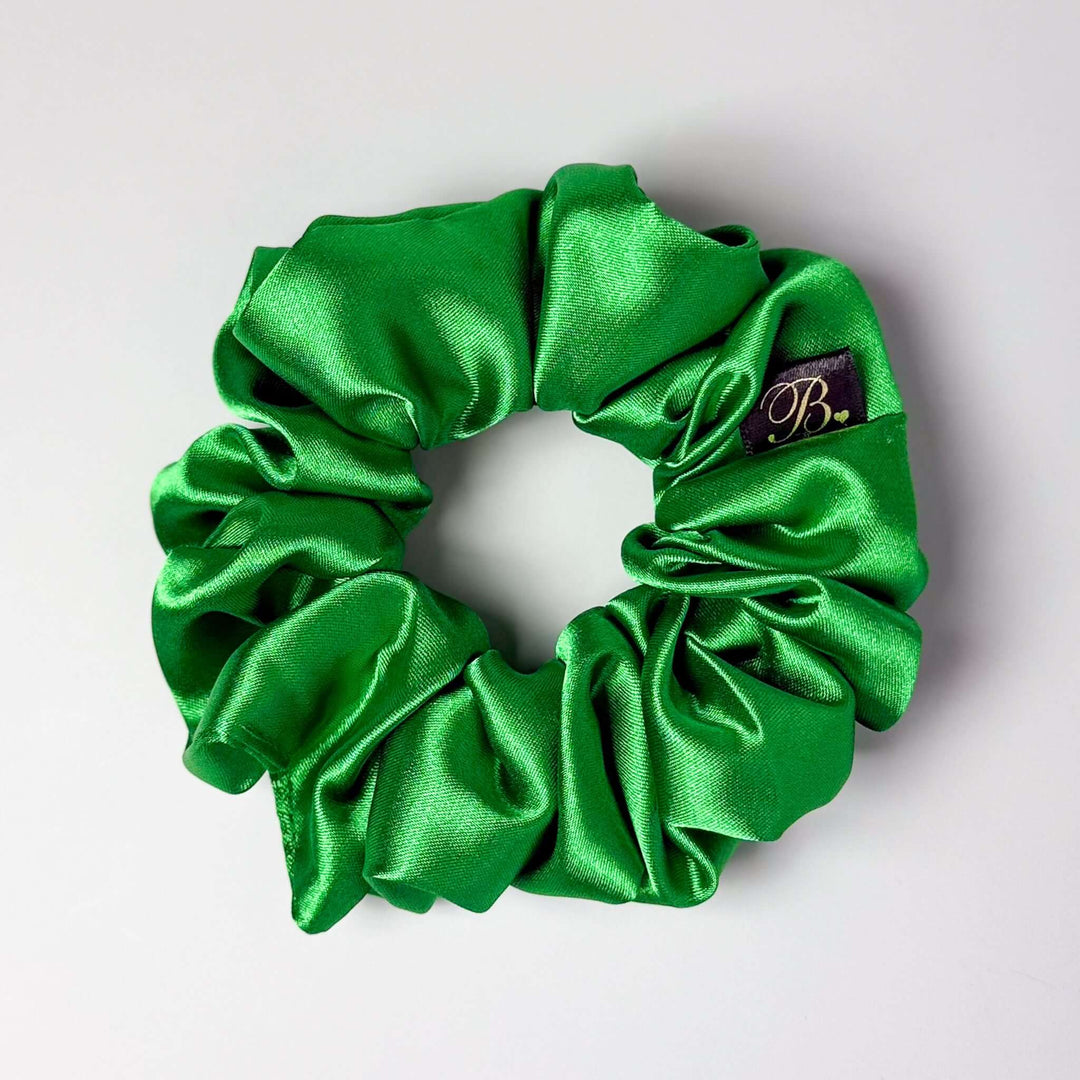 Satin Scrunchie in Emerald