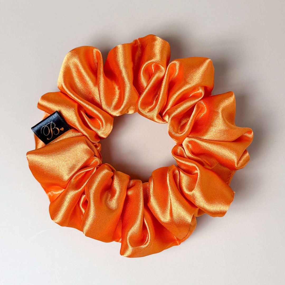 Satin Scrunchie in Clementine