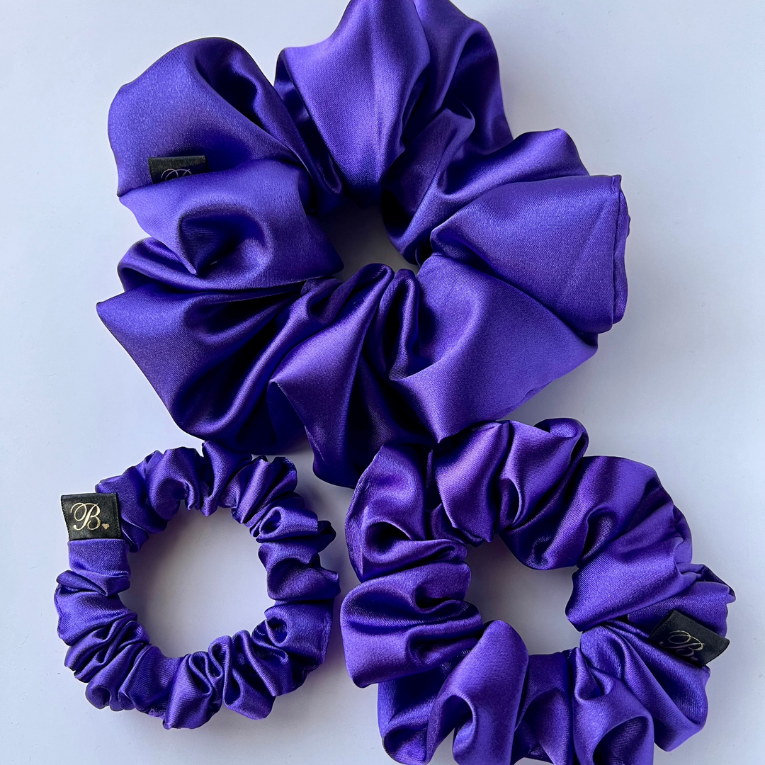 Satin Scrunchie in Violet