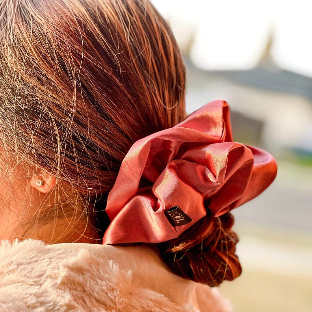 Satin Scrunchie in Rose Gold