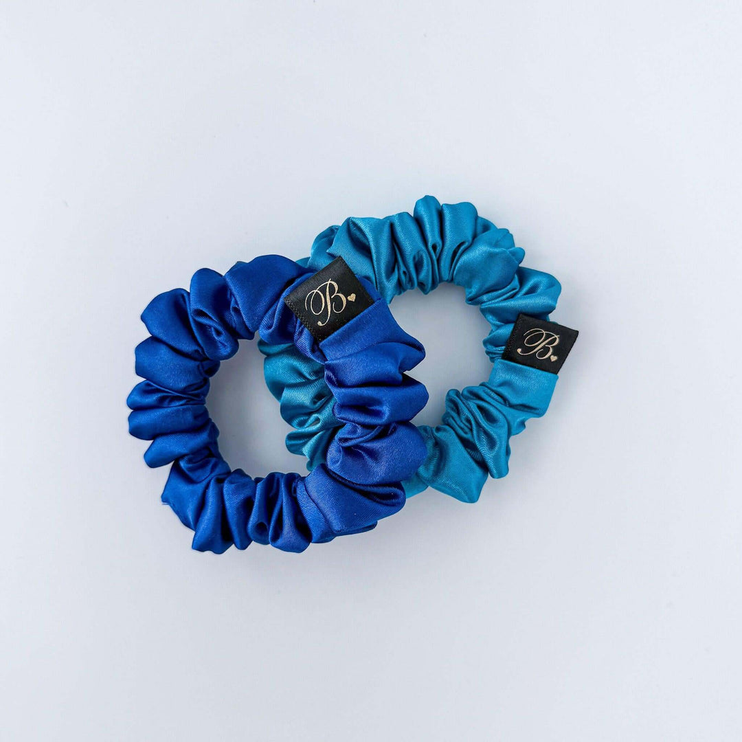 Satin Scrunchie in Sapphire
