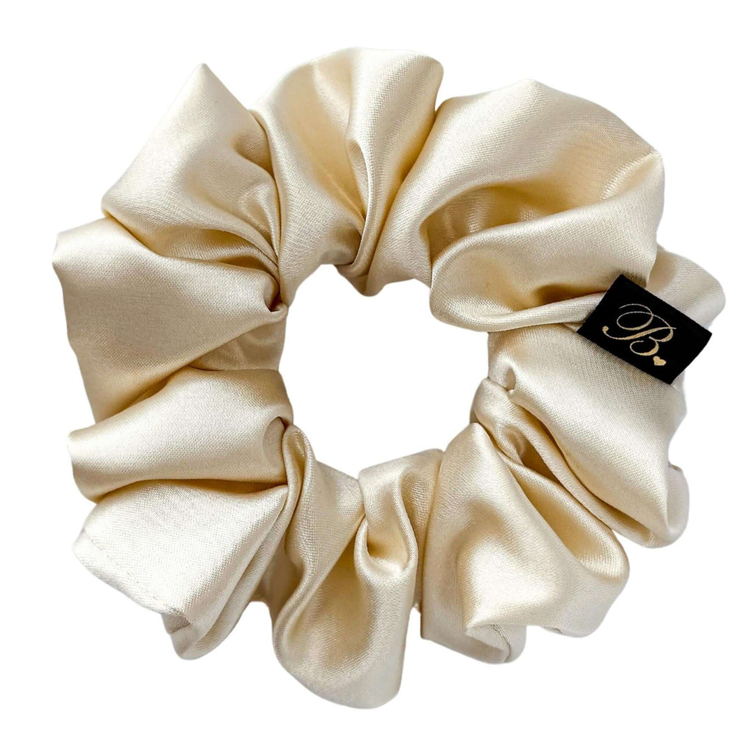 Satin Scrunchie in Ivory