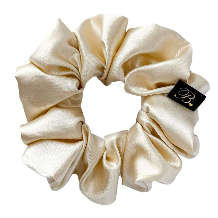 Satin Scrunchie in Ivory