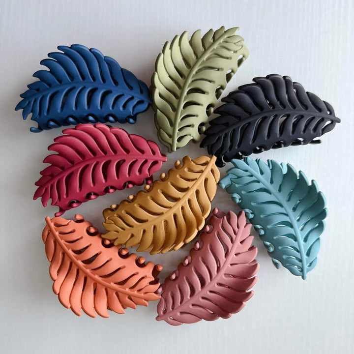 Matte Leaf Claw Clip