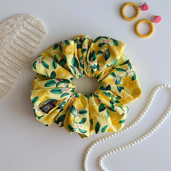 XL Cotton Scrunchie in Limoncello